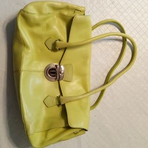 Wilson's leather light green purse